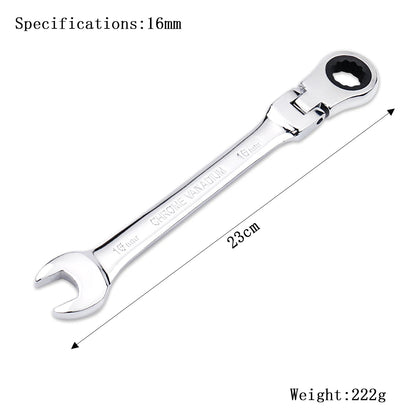 Ratchet Wrench of Keys Spanner Set Hand Tool 72-Tooth Ratcheting Flexible Head Mirror Finish 6mm-27mm Auto and Home Repair 1 pcs    Home Decor Supply | Online Retail | ShoreShopper.com