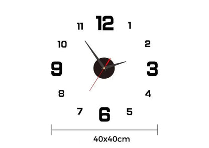 Garden Acrylic Mirror Digital Sticker Wall Clock 16"    Home Decor Supply | Online Retail | ShoreShopper.com