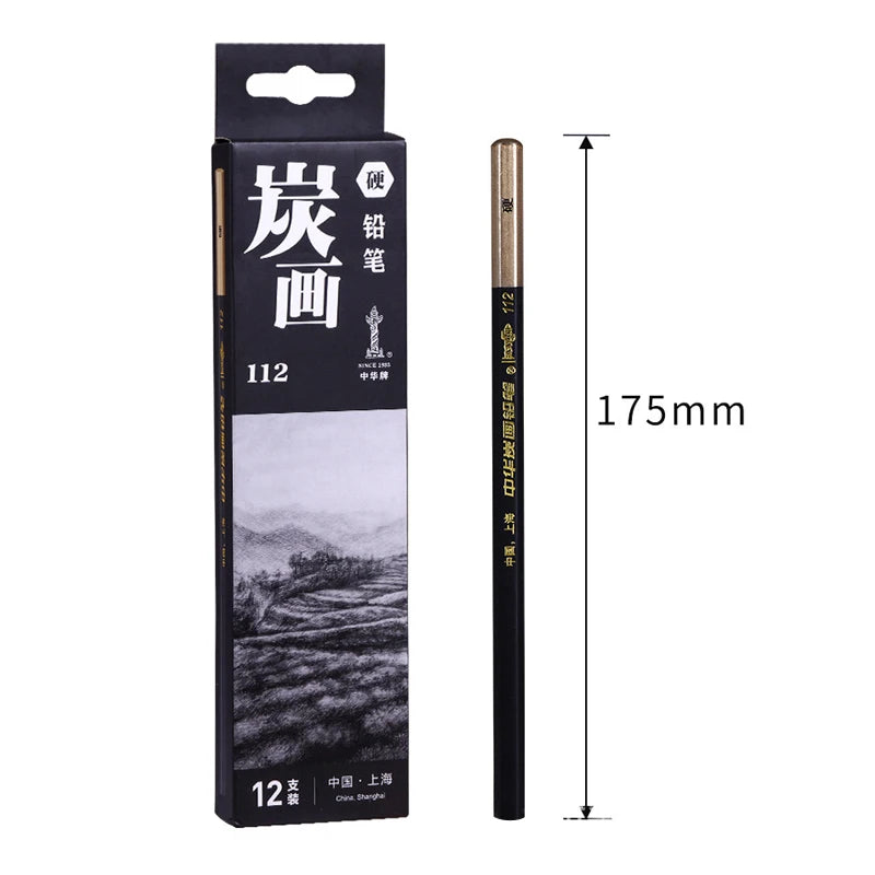 Specialized Sketch Charcoal pencils,Hard,Neutral,Soft Refills,Drawing Pencils,Art Student,Master Fine Arts Supplies 12pcs Box    Home Decor Supply | Online Retail | ShoreShopper.com
