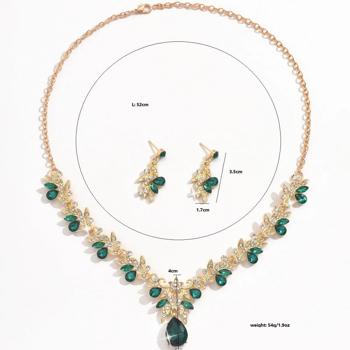 2025 Fashion Jewelry Set for Bridal Necklace Earrings Set Women Crystal Engagement Wedding Banquet Dress Accessories    Home Decor Supply | Online Retail | ShoreShopper.com