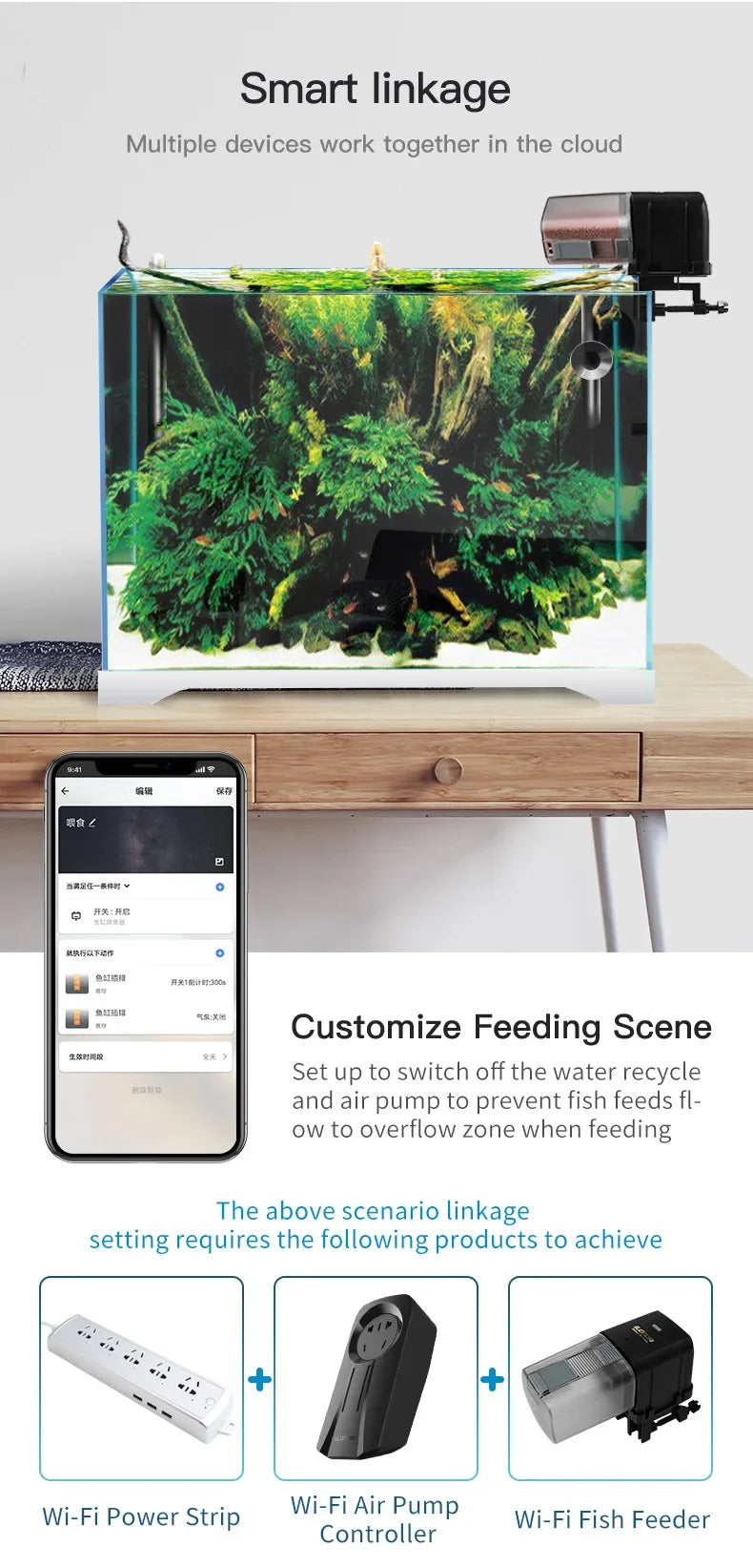 Automatic Aquarium Fish Tank Feeder Timing/Wifi Wireless Smart Phone App Intelligent Speaker Voice Remote Control Fish Feeding - ShoreCo.Shop