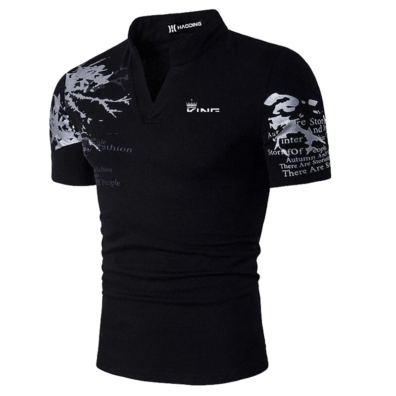 Men's Polo Shirt Golf Shirt Graphic Prints V Neck Outdoor Street Short Sleeves Print Clothing Sports Fashion Streetwear Designer    Home Decor Supply | Online Retail | ShoreShopper.com