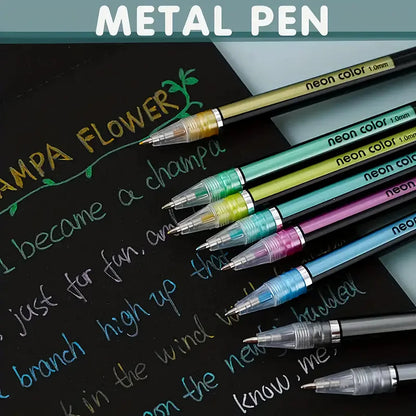 60pcs Multi-Color Pen Set - Glitter, Metallic, Neon, Pastel & Classic Shades - Water-Based Gel Pens for Writing, Drawing    Home Decor Supply | Online Retail | ShoreShopper.com