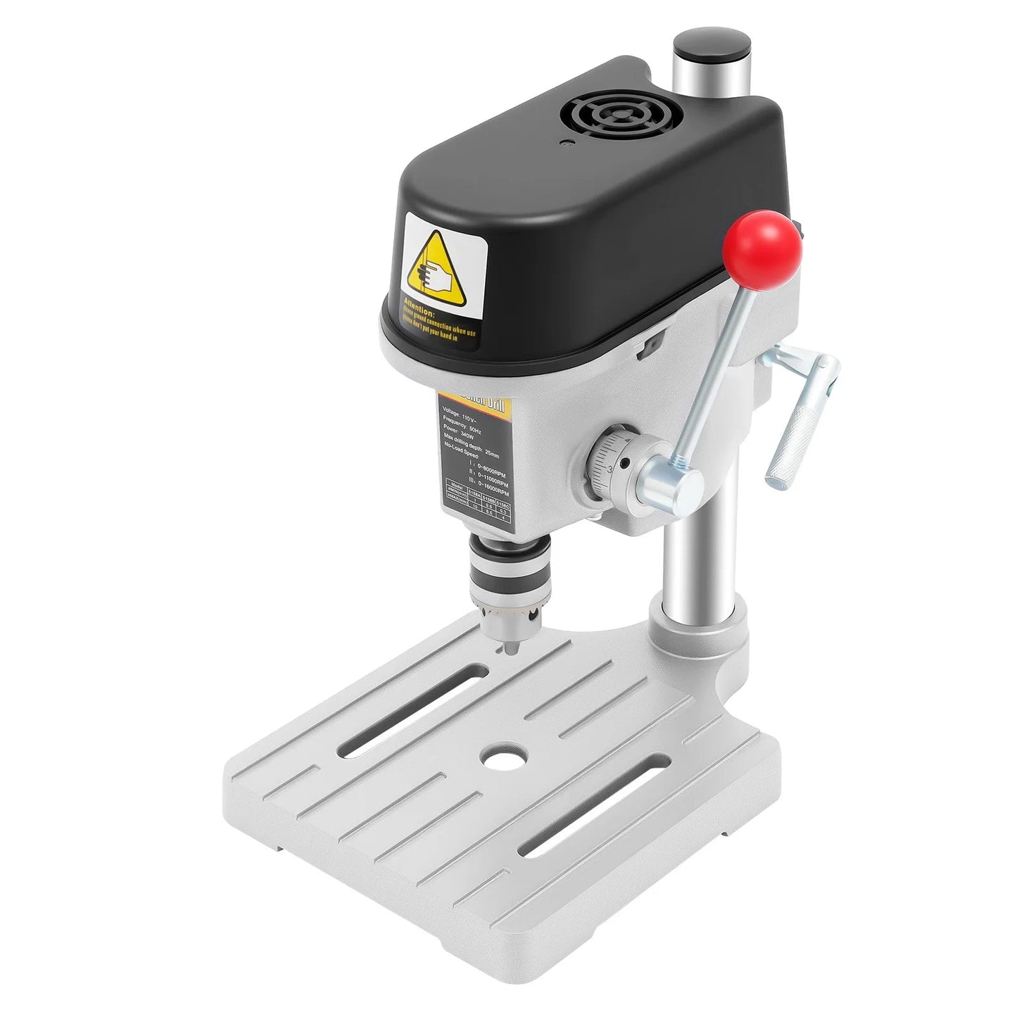 340W Portable Benchtop Drill Press, High-precision 3 Speed Adjustable Mini Portable Electric Bench Drill Stand for Iron Wood    Home Decor Supply | Online Retail | ShoreShopper.com