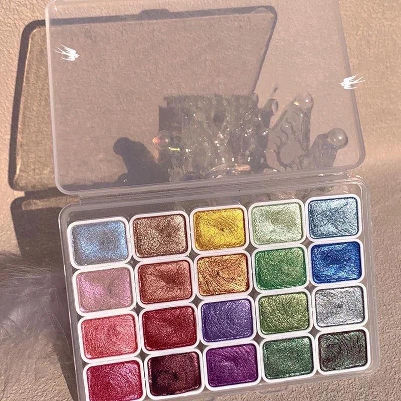 Art Watercolor Paint Oil Painting High Saturation Popular Semi-Solid 20 grids Color pigment    Home Decor Supply | Online Retail | ShoreShopper.com