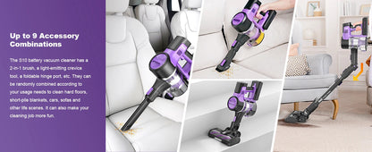 INSE S10 Cordless Vacuum Cleaner, 6-in-1 Stick Vacuum with 45Kpa Powerful Suction, Max 50 Min Runtime Rechargeable Battery    Home Decor Supply | Online Retail | ShoreShopper.com