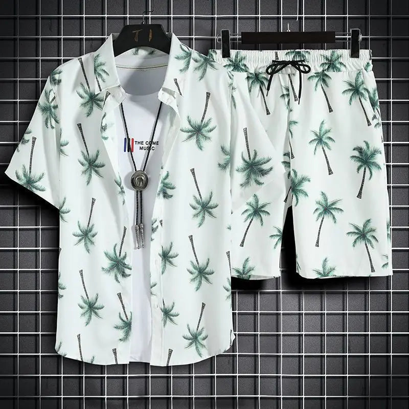 Beach Clothes For Men 2 Piece Set Quick Dry Hawaiian Shirt and Shorts Set Men Fashion Clothing Printing Casual Outfits Summer    Your Coastal Marketplace | Shoreshopper.com