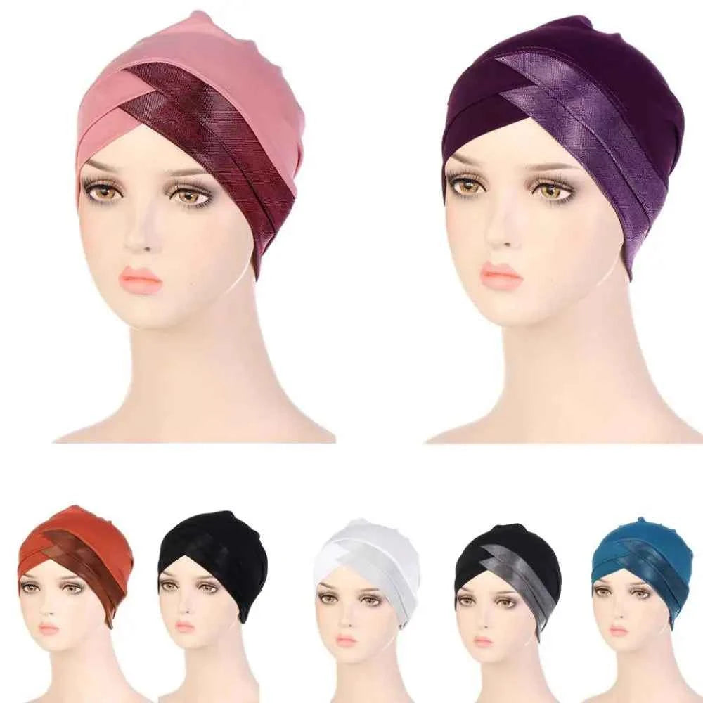 Headwear Wrap Hair Loss Stretch Turban Hat Hijab Cap Chemo Cap Beanie Hat