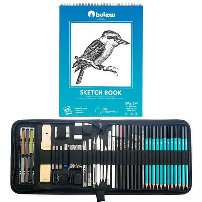 Bview Art 50 Pack Drawing Sketching Supplies Set Sketch Kit with Sketchbook Graphite Charcoal Pastel Pencil    Home Decor Supply | Online Retail | ShoreShopper.com