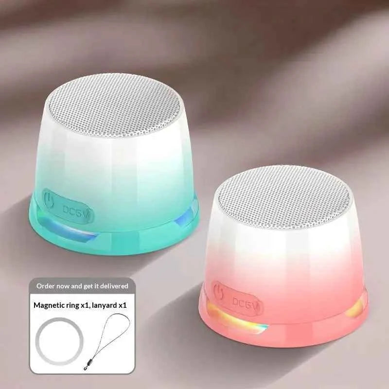 1 Set Loud Sound Portable Speaker With Color Light Phone Stand Bluetooth Speaker Stocking Stuffers For Teens Christmas Gifts
