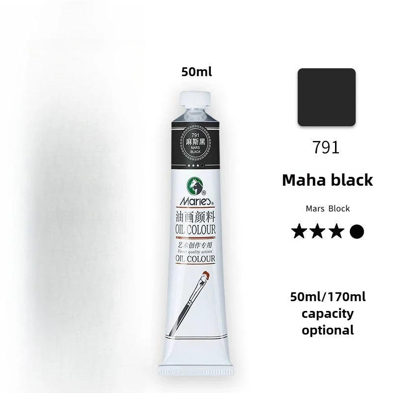 Maries Oil Paint 50ML Oil Painting Art Creation Pigment Large Oil Paint Paint Single Commonly Used 24 Colors    Home Decor Supply | Online Retail | ShoreShopper.com