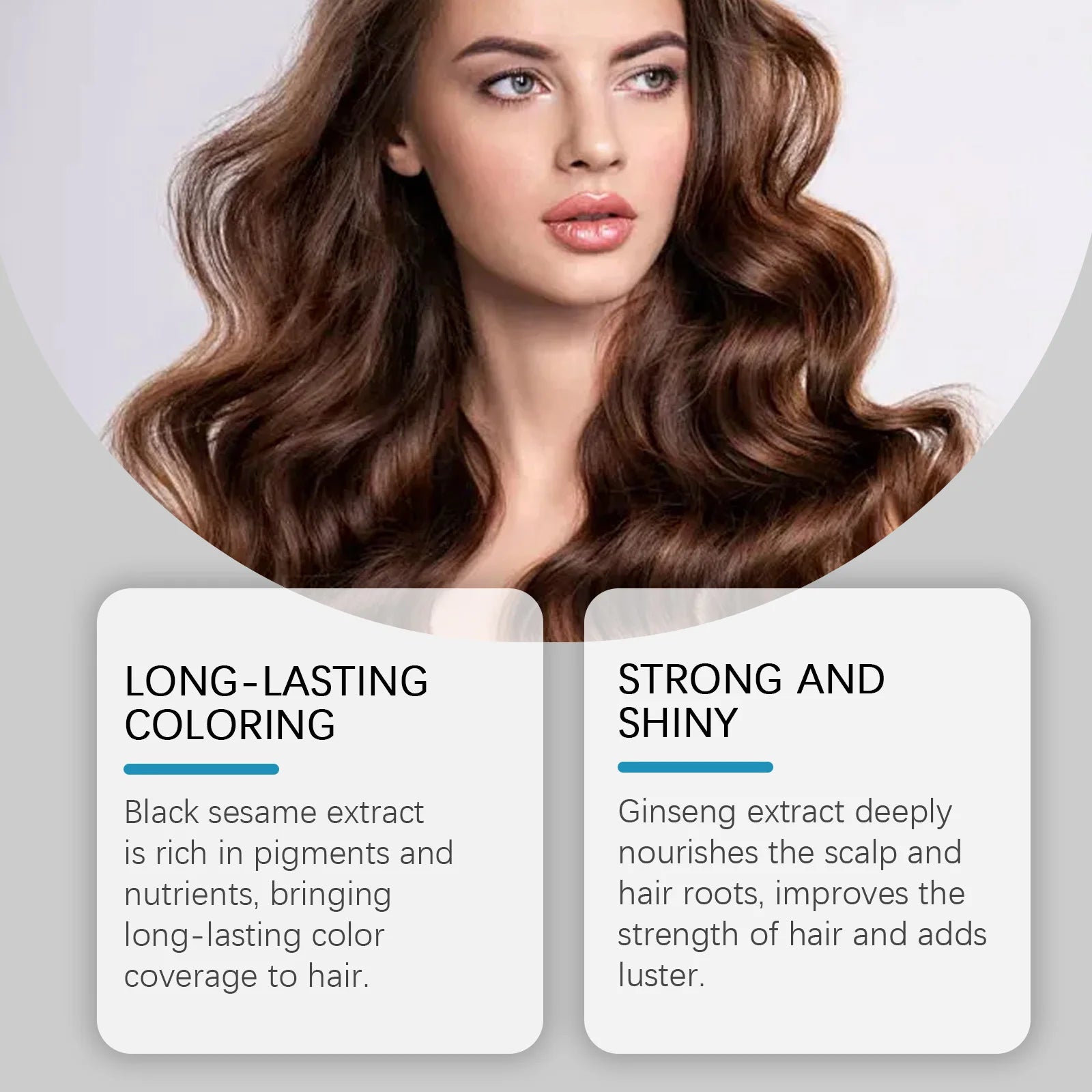 Hair Dye Shampoo Diy Natural Black Color Repair Gray White Hair Non Irritating Hair Coloring Shampoo - ShoreCo.Shop