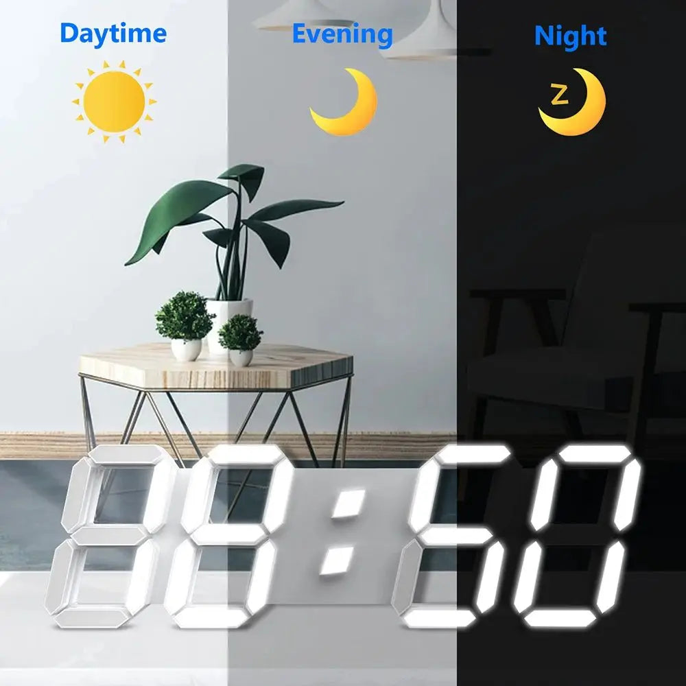 Multifunctional USB Ported LED 3D Digit Style Digital Clock    Home Decor Supply | Online Retail | ShoreShopper.com