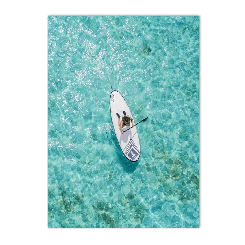 Beach Blue Ocean Wave Sea Water Surf Posters And Prints Coastal Seascape Canvas Painting Wall Art Picture Living Room Home Decor    Your Coastal Marketplace | Shoreshopper.com