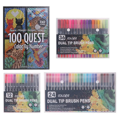 Cartoon Activity Color Painting Book Educational DIY Double-Sided Watercolor Pencil Hand Painted Quick-drying    Home Decor Supply | Online Retail | ShoreShopper.com