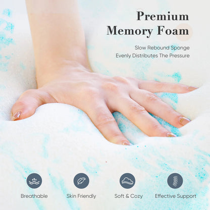 JHK 2 Inch Gel Memory Foam Mattress Topper Full Size Cooling Mattress Soft and Breathable Bed Topper School Bedroom Furniture    Home Decor Supply | Online Retail | ShoreShopper.com