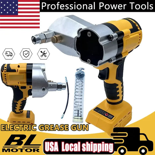 Fit Dewalt Brushless Electric Grease Gun LED Electric Oil Injector Fat Machine Electric Grease Gun Tools For 18V Battery - ShoreCo.Shop