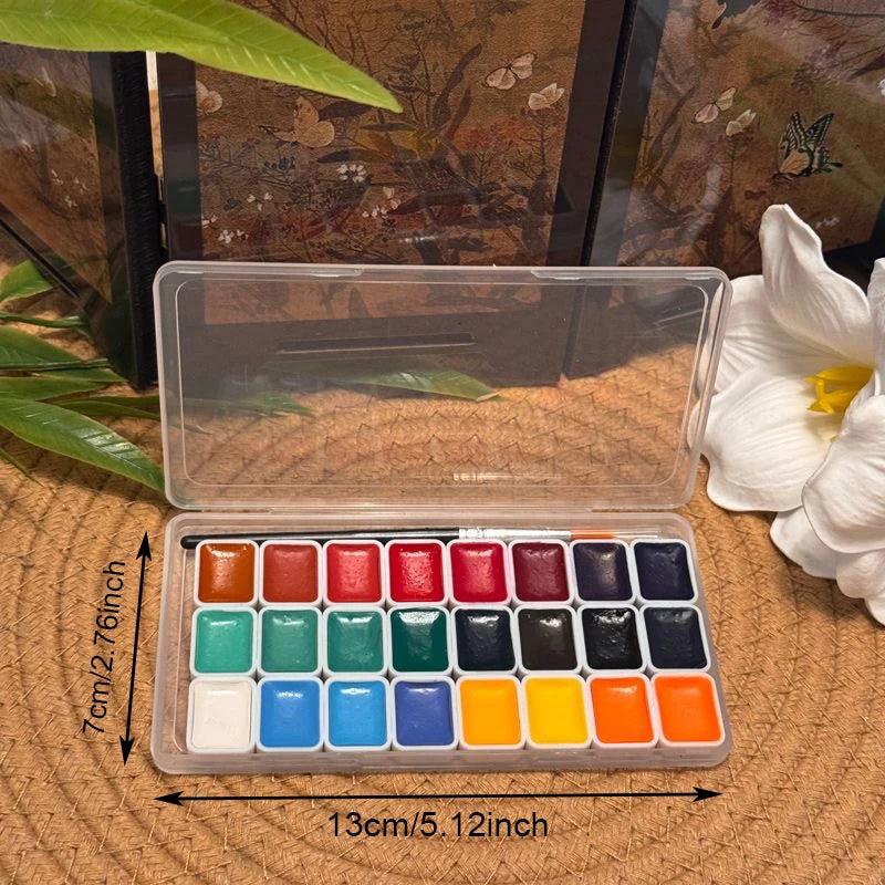 The 24-color traditional Chinese painting pigments for Nail art or beginners in ink wash painting and landscape painting    Home Decor Supply | Online Retail | ShoreShopper.com
