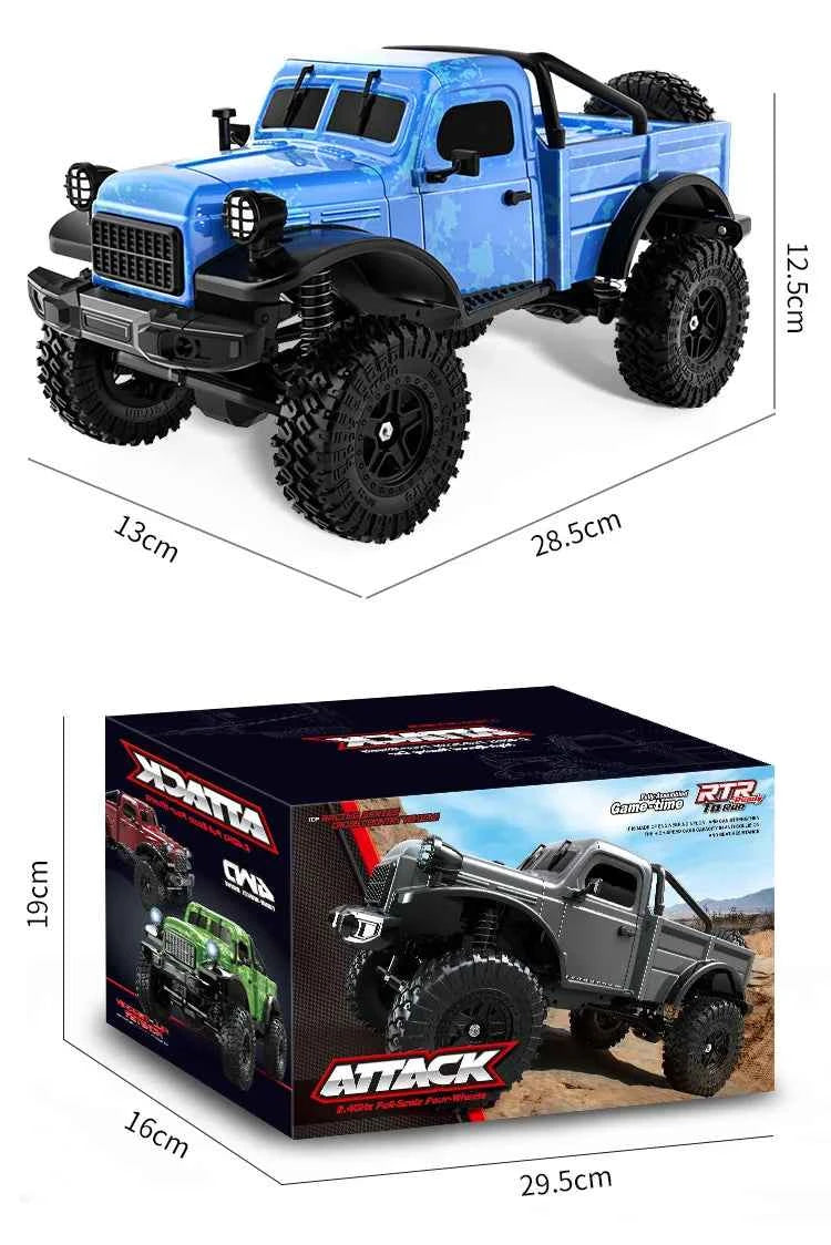 RC Car C8813 Full Proportional Throttle Pickup Truck Model Remote Control Toy 4WD Climbing Off-Road Rc Remote Control Car Gift