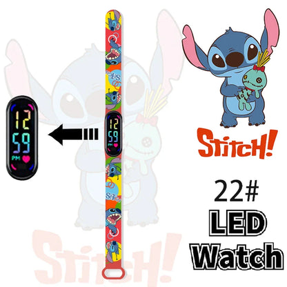 Disney Stitch Digital Kids' Watches Anime Figures LED Luminous Watch Touch Waterproof Electronic Sports Watch Kids Birthday Gift    Home Decor Supply | Online Retail | ShoreShopper.com