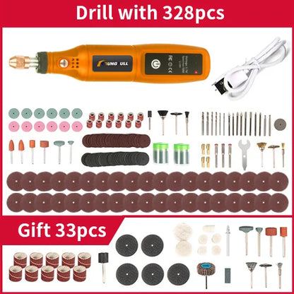 Mini Wireless Drill Rechargeable Polishing Machine DIY Mini Rotary Tool USB Engraving Tool Dremel Tool Mini Engravin Machine - ShoreCo.Shop