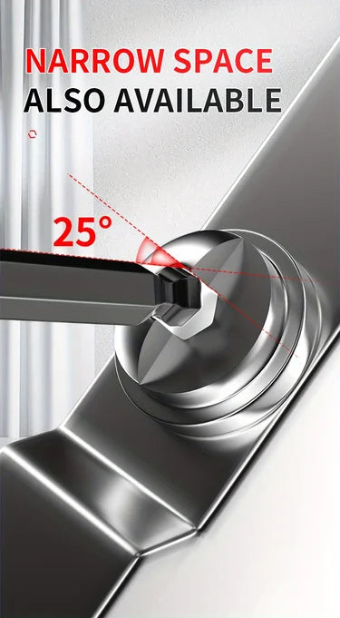 Professional 10-Piece Hex Key Set - Metric & SAE - CR-V Steel Allen Wrenches with Ball End    Home Decor Supply | Online Retail | ShoreShopper.com