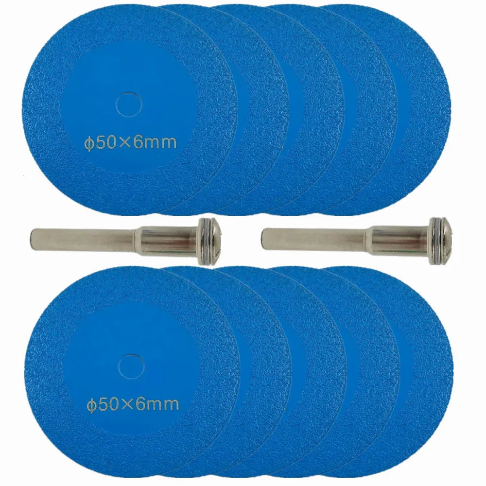 2inch 1-10Pcs Diamond Cutting Disc Glass Jade Crystal Tile Marble Saw Blade Brazed Glass Engraving Round Shank Mini Saw Blade    Home Decor Supply | Online Retail | ShoreShopper.com