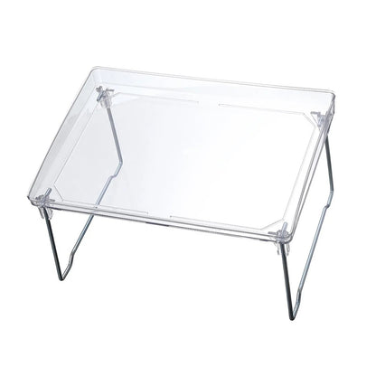 Foldable Desktop Storage Shelf Easy To Assemble  Multifunction Large Space Stackable Space Saving Stylish for Bathroom    Home Decor Supply | Online Retail | ShoreShopper.com