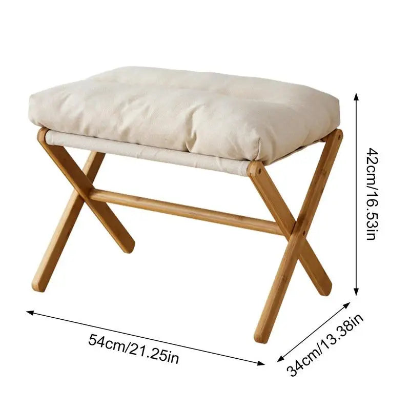 Velvet Footstool Velvet Footstool Ottoman Small Footrests Foot Stool Leg Rest High Padded Stool Seat For Bedroom Living Room    Home Decor Supply | Online Retail | ShoreShopper.com