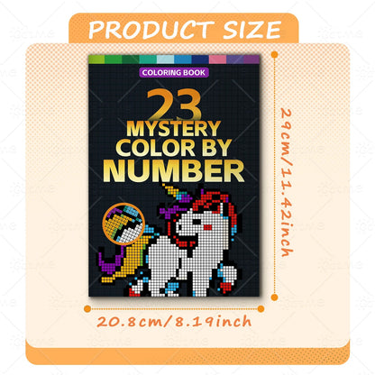 MYSTERY COLOR BY NUMBER Cartoon Animal artwork by digital adult Coloring Book DIY Painting Drawing Coloring By Num    Home Decor Supply | Online Retail | ShoreShopper.com