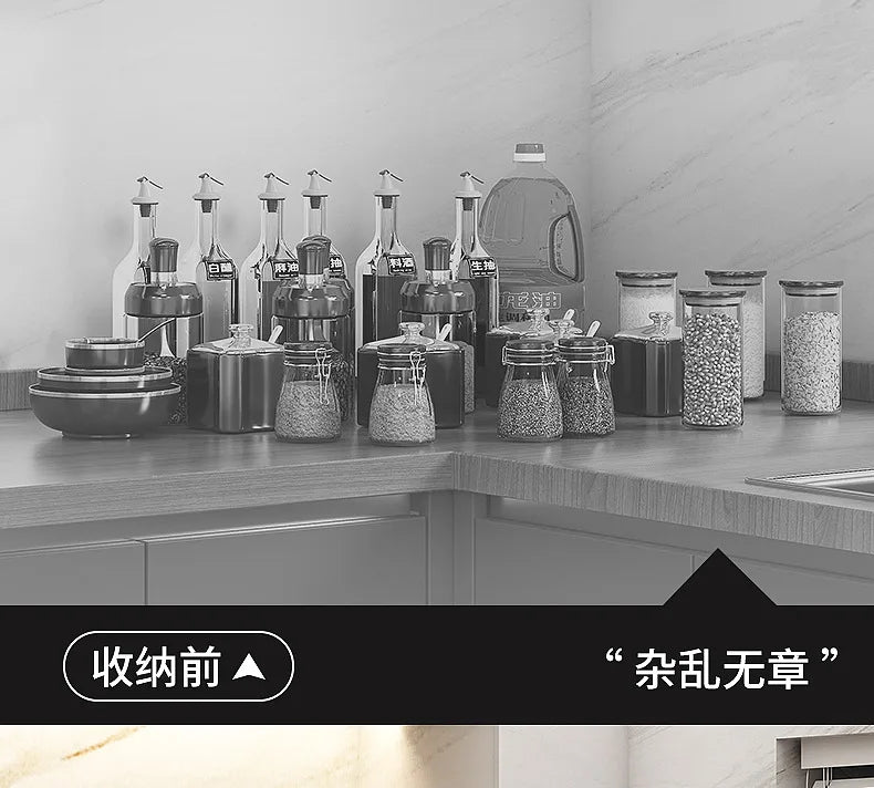Stainless Steel Kitchen Storage Shelf Seasoning Jar Spice Storage Rack Chopsticks Knife Shelf Bar Organizer Kitchen Supplies    Home Decor Supply | Online Retail | ShoreShopper.com