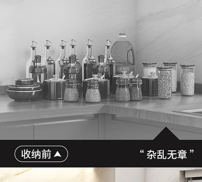 Stainless Steel Kitchen Storage Shelf Seasoning Jar Spice Storage Rack Chopsticks Knife Shelf Bar Organizer Kitchen Supplies    Home Decor Supply | Online Retail | ShoreShopper.com