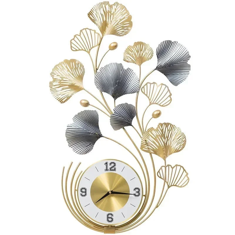 78cm Ginkgo Biloba Wall decoration, big size metal iron crafts, home clock,silent living room, and porch decoration art    Home Decor Supply | Online Retail | ShoreShopper.com