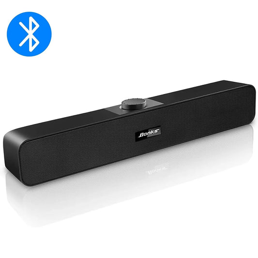 B Computer Speakers with 3.5 mm Aux, Small PC Speakers Powered by USB, USB Soundbar for Monitor，Wired USB Desktop Speaker,    Home Decor Supply | Online Retail | ShoreShopper.com