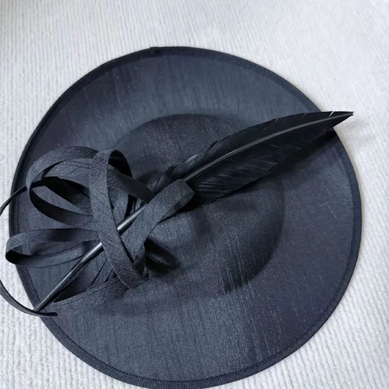 Hat Luxury Headwear Elegant Round Feather Headband Charming Hat Cocktail Party Wedding Headwear Guests Tea Party Top Hat    Your Coastal Marketplace | Shoreshopper.com