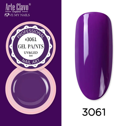 Arte Clavo Painting Gel 72 Colors 5ml Professional Nail Paint Color Gel Polish For Nail Art UV Gel Lacquer Gel Top Coat Manicure    Home Decor Supply | Online Retail | ShoreShopper.com
