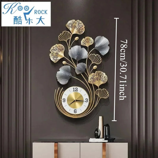 78cm Ginkgo Biloba Wall decoration, big size metal iron crafts, home clock,silent living room, and porch decoration art    Home Decor Supply | Online Retail | ShoreShopper.com