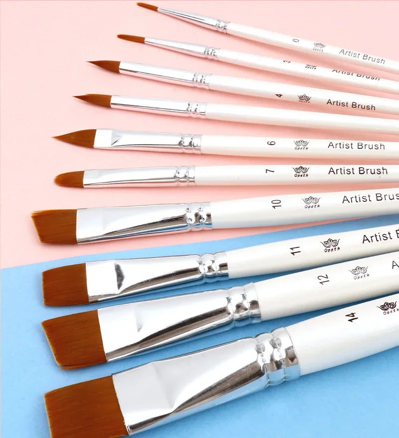 10pcs Multifunctional Art Painting Brushes Set Artist Art Painting Hook Line Watercolor Gouache Oil Painting Brush Art Supplies    Home Decor Supply | Online Retail | ShoreShopper.com