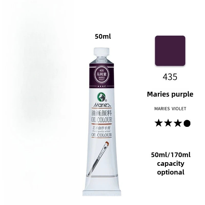 Maries Oil Paint 50ML Oil Painting Art Creation Pigment Large Oil Paint Paint Single Commonly Used 24 Colors    Home Decor Supply | Online Retail | ShoreShopper.com