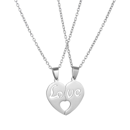 Fashion Best Friends Honey Love Couple Pendant Necklace 2 Pcs/ Set Broken Heart BFF Good Friends Friendship Jewelry Gift    Home Decor Supply | Online Retail | ShoreShopper.com