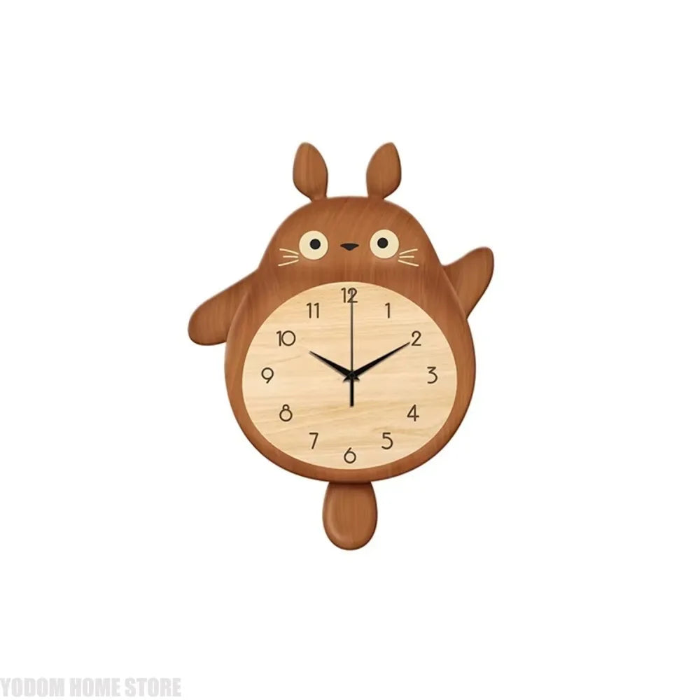Cartoon Cat Design Wall Clock Wooden Sway Hanging Clock Decorative Painting For Restaurant Home Decor Gift    Home Decor Supply | Online Retail | ShoreShopper.com