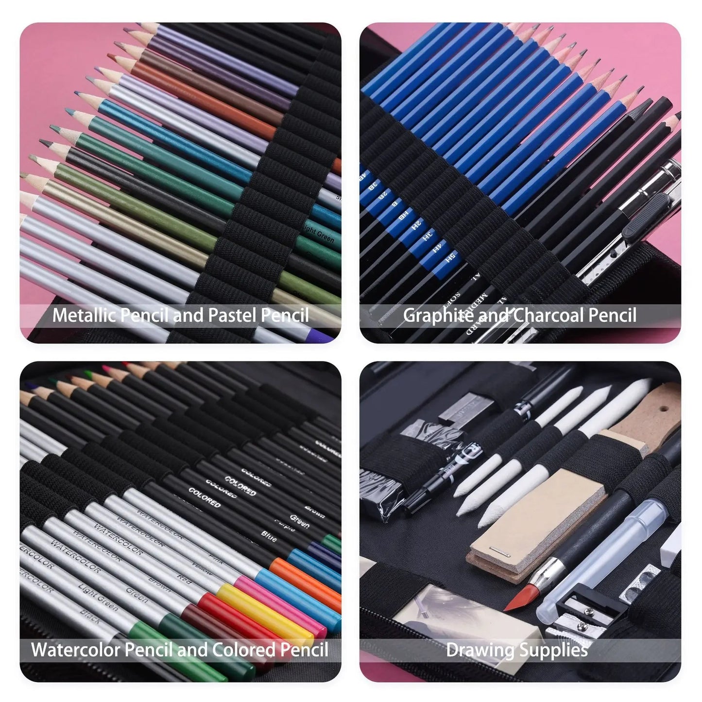 Art Painting Set 83pcs Art Sketching Set Color Lead Pencil High Quality Set Art Professional School Drawing Supplies    Home Decor Supply | Online Retail | ShoreShopper.com