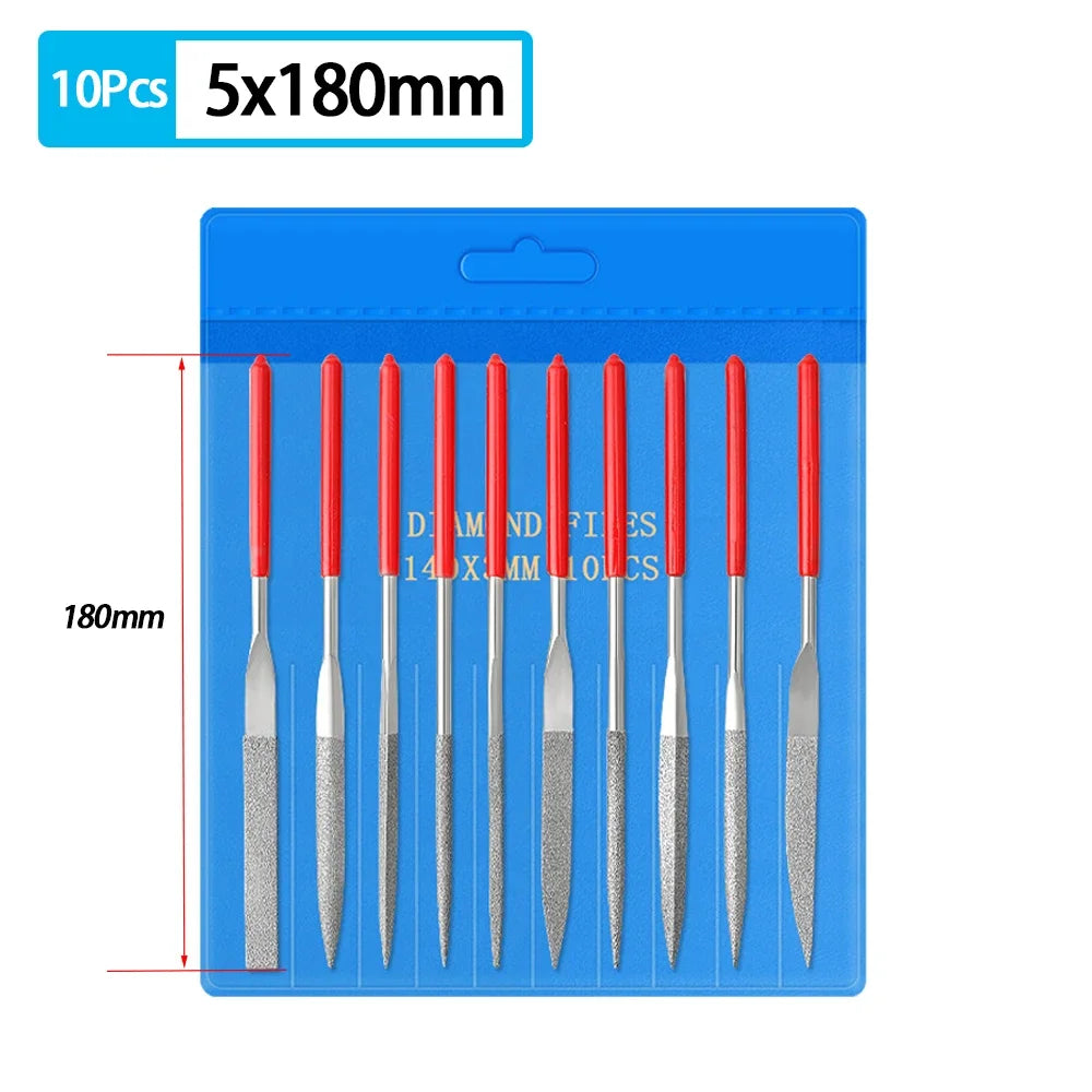 Diamond Mini Needle File Set for Carpentry Jewelry Stone Glass Metal Ceramic Polish Carving DIY Craft Woodworking Hand Tools    Home Decor Supply | Online Retail | ShoreShopper.com