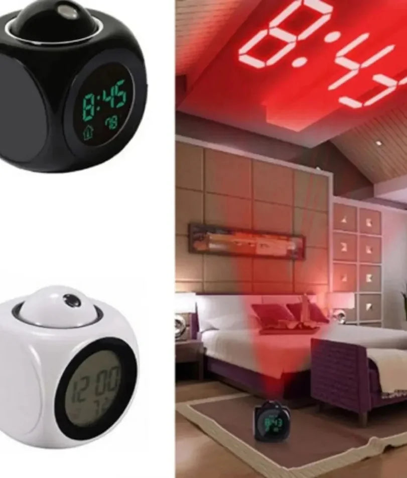 1PCProjection Alarm Clock Ceiling Display Snooze Desk Table Clock Voice Multifunction Digital Projection Clock Temperature Displ    Home Decor Supply | Online Retail | ShoreShopper.com