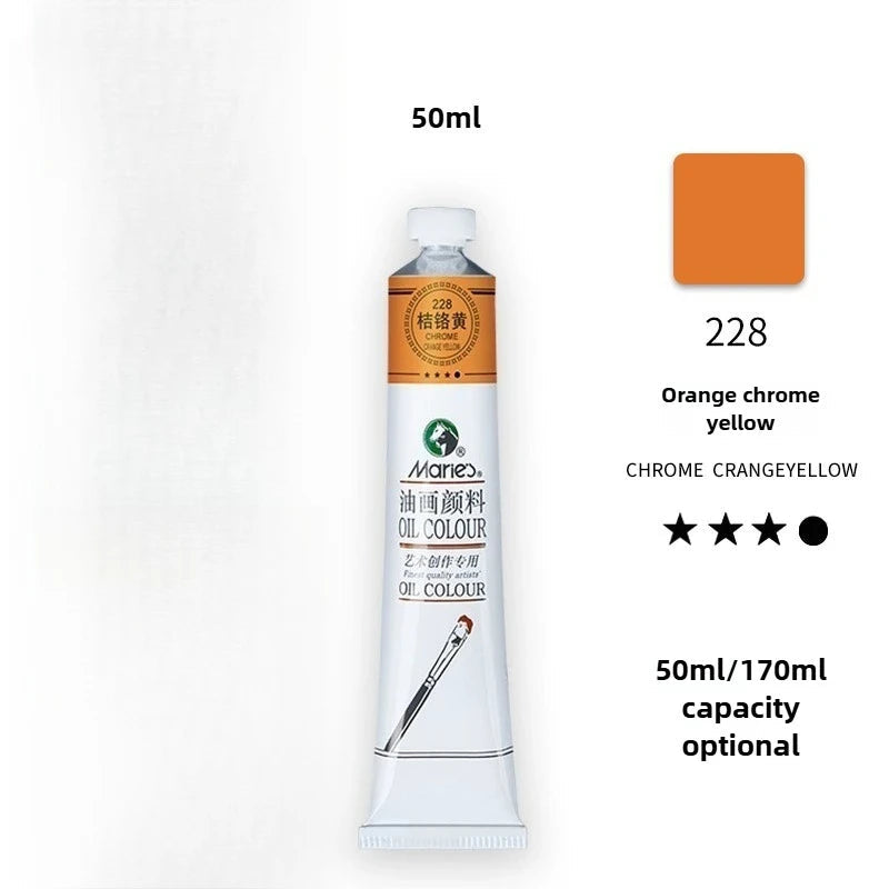 Maries Oil Paint 50ML Oil Painting Art Creation Pigment Large Oil Paint Paint Single Commonly Used 24 Colors    Home Decor Supply | Online Retail | ShoreShopper.com