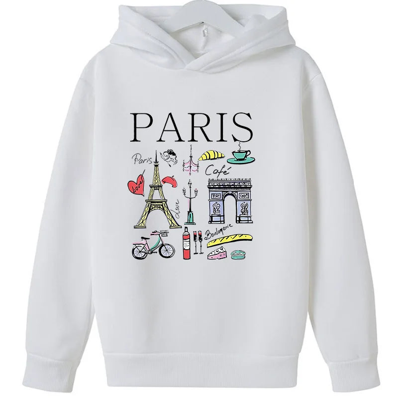 Girls Paris Landmarks & Food Pattern Print Hoodie Sweatshirt GYM Lover Thick Birthday Gift Top for Kids    Home Decor Supply | Online Retail | ShoreShopper.com