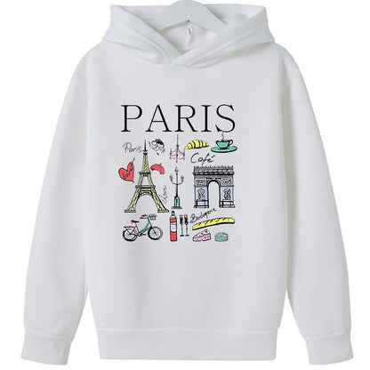 Girls Paris Landmarks & Food Pattern Print Hoodie Sweatshirt GYM Lover Thick Birthday Gift Top for Kids    Home Decor Supply | Online Retail | ShoreShopper.com