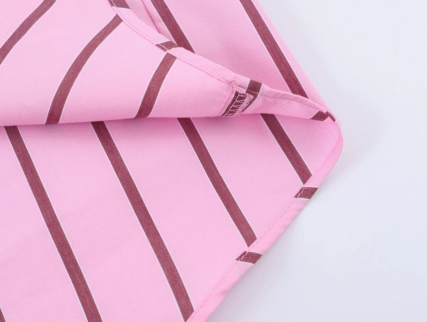 HH Women Spring Casual Shirt Pink Striped Lapel Long Sleeve Single Breasted Fashion Female Elegant Loose Versatile Blouse Mujer    Your Coastal Marketplace | Shoreshopper.com