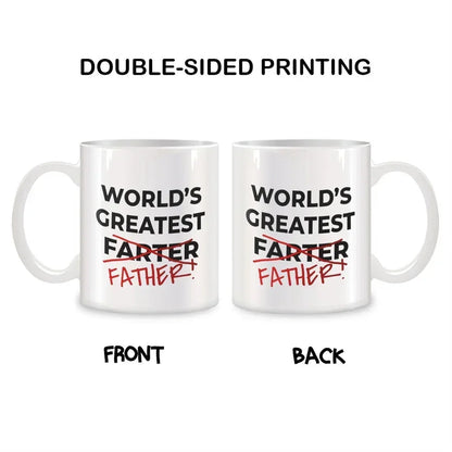 Fathers Day Mugs For Best Farter Ever from Son Daughter Kids Birthday Gifts Novelty Coffee Ceramic Tea Cups White 11 oz    Your Coastal Marketplace | Shoreshopper.com