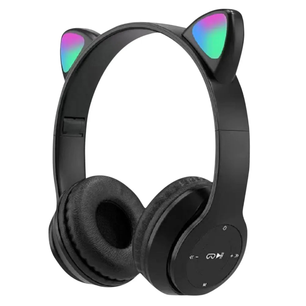 Wireless Headphones Cat Ear Gaming Headset Glow Light Bluetooth-Compatible Helmets Cute Over-Ear Headsets for Kids and Adult    Home Decor Supply | Online Retail | ShoreShopper.com